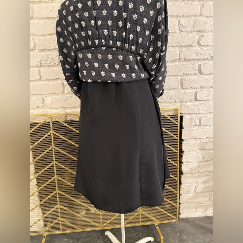 Garnet Hill Size 6 Bohemian Long Sleeve Knee-Length Dress - Picture 6 of 10